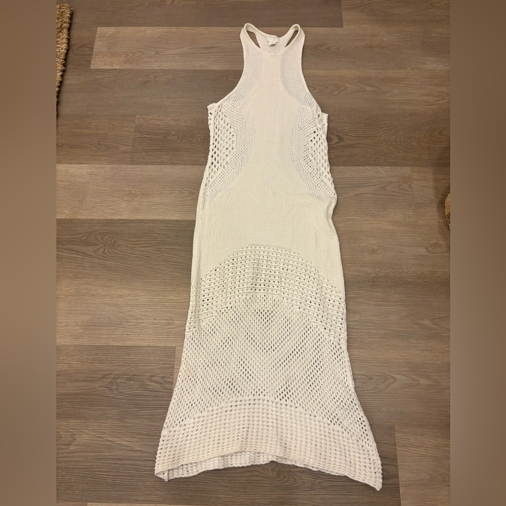 H&M Cream Knit Sleeveless‎ Dress/Swim Coverup
